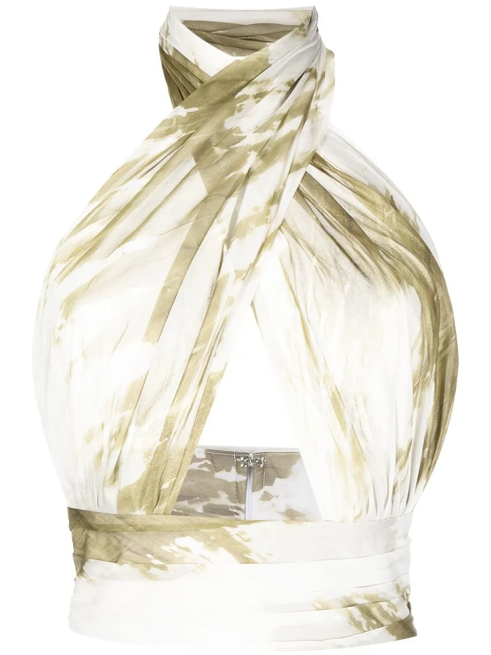 

Бикини с вырезом халтер и принтом тай-дай Bambah, зеленый