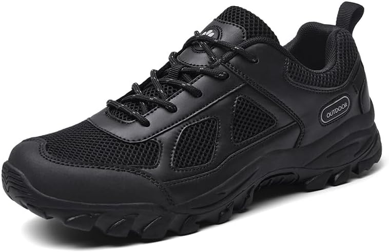 

Мужские кроссовки для бега, дышащие, для походов и кросс-кантри, уличные, сетчатые, удобные, легкие, для фитнеса Asifn, черный