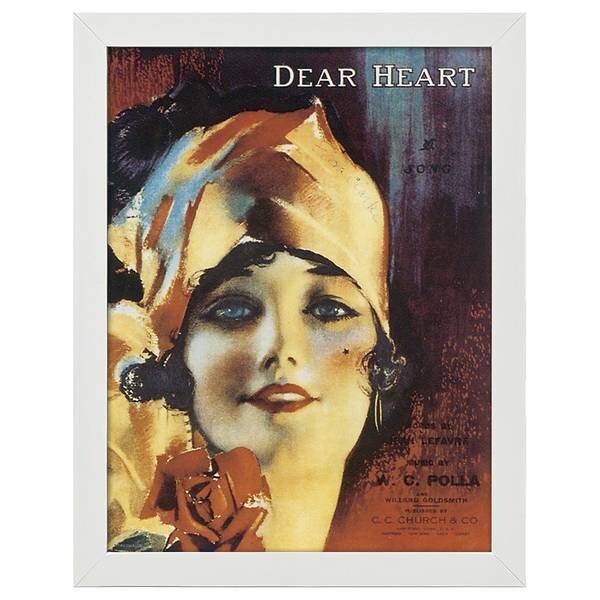 

Рамка для фотографий LegendArte Poster Dear Heart, белый