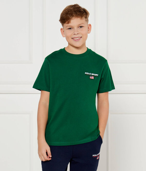 

Футболка детская Polo Ralph Lauren хлопковая однотонная, зеленый