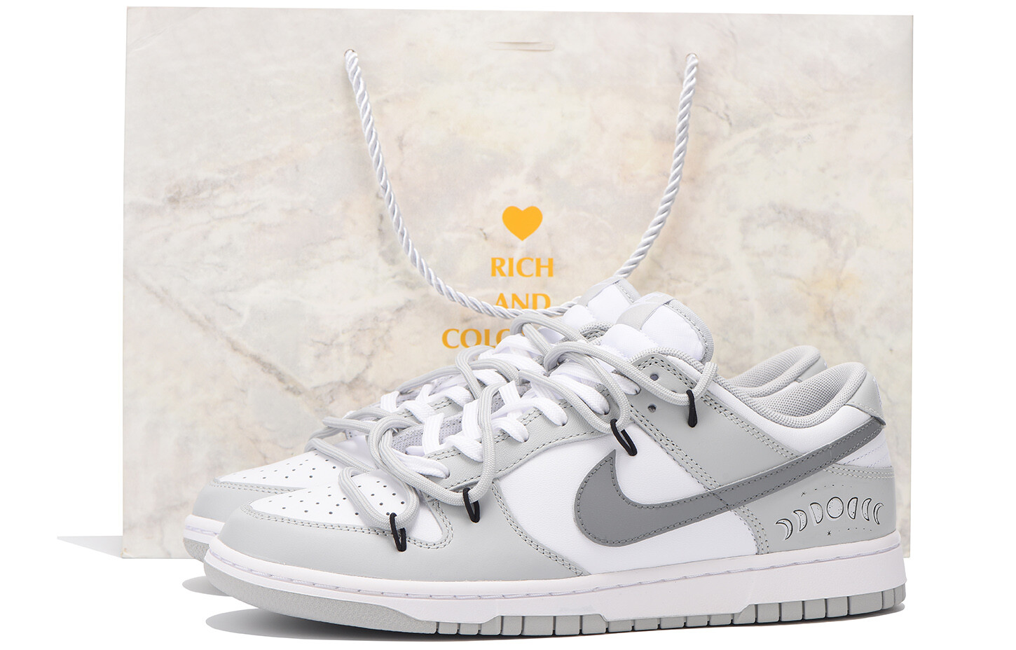 

Мужские кроссовки для скейтбординга Nike Dunk, White/Gray