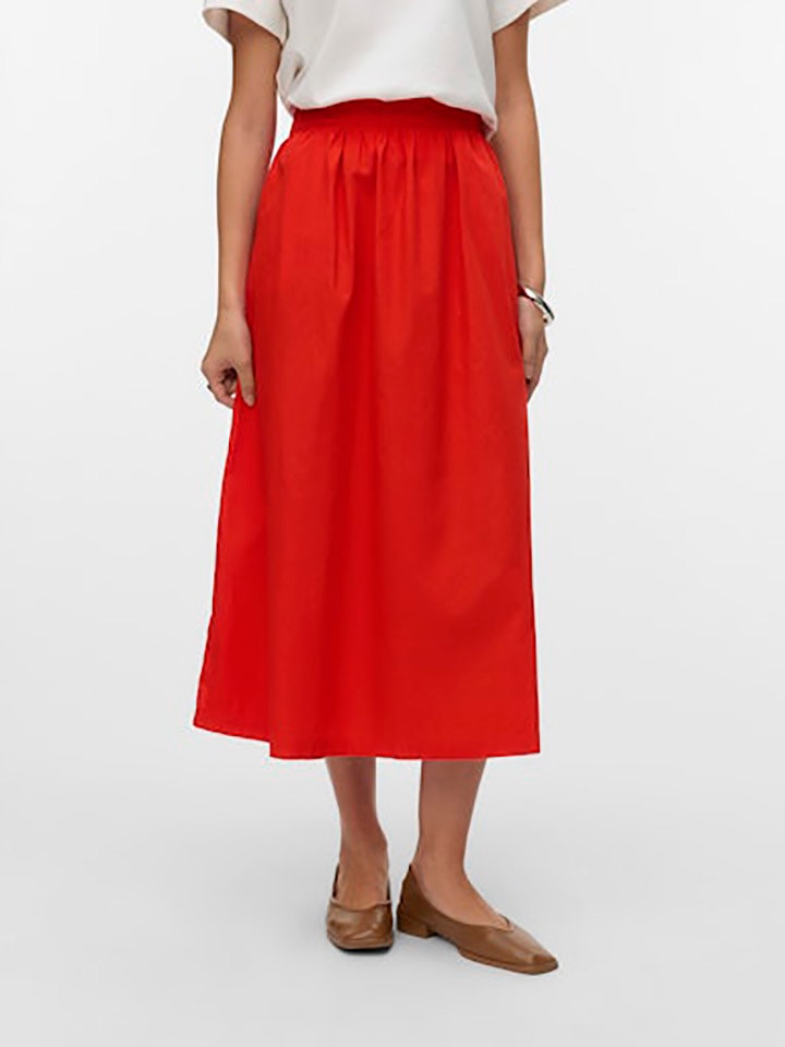 

Длинная юбка Vero Moda, красный