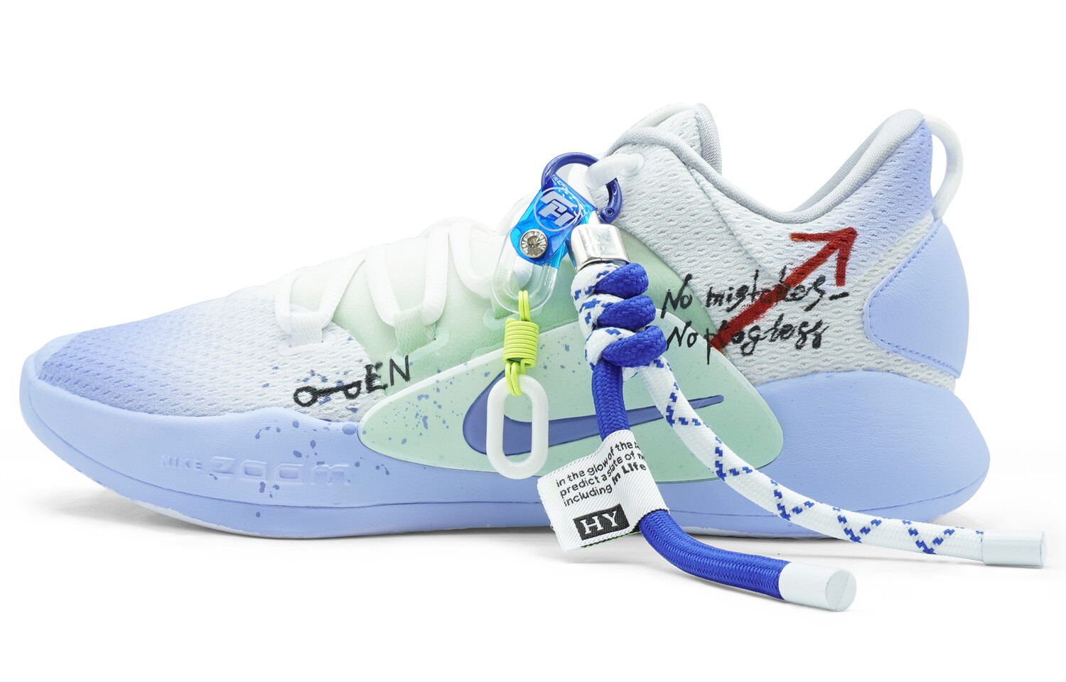 

Баскетбольные кроссовки Hyperdunk X мужские с низким верхом, белые/зеленые/синие Nike