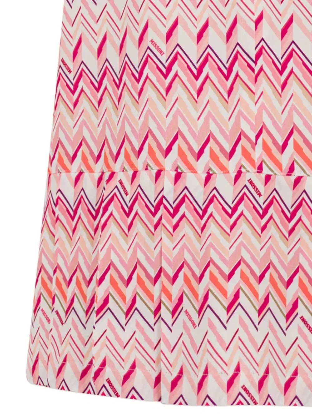 Платье с зигзагообразными складками Missoni Kids, белый — фото 3