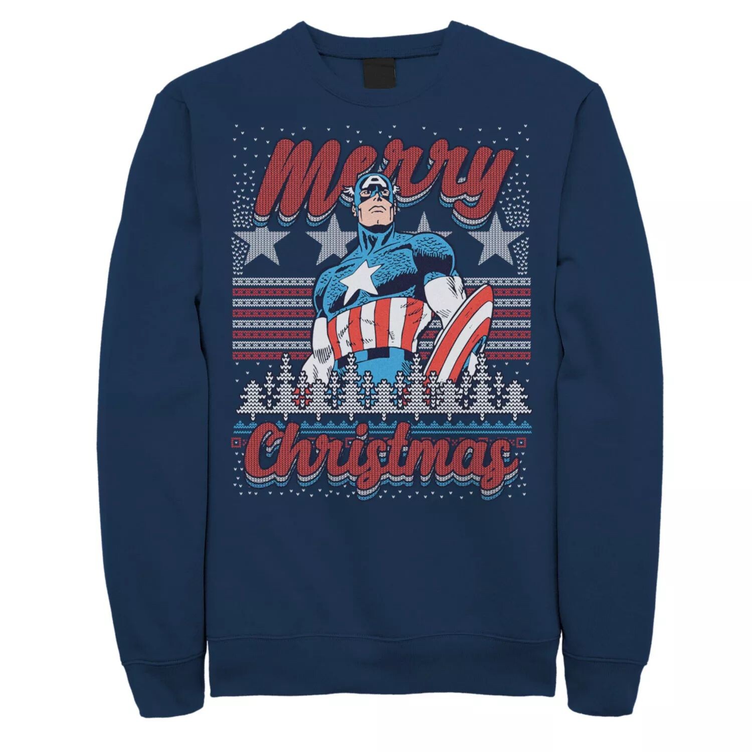 

Мужской свитер Marvel Capitan America Merry Christmas Ugly Sweater Толстовка Licensed Character