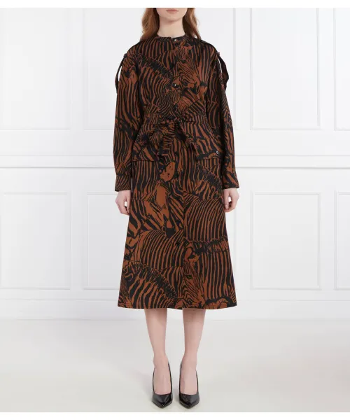 

Платье с поясом Weekend Maxmara, коричневый