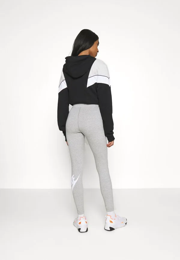 W nsw essntl lggng futura hw leggings trousers Nike Sportswear, Dk Grey Heather/White — фото 3