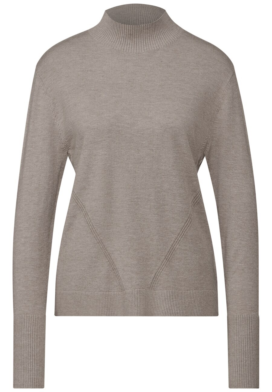 

Тонкий вязаный свитер STREET ONE Sweater, цвет mottled brown