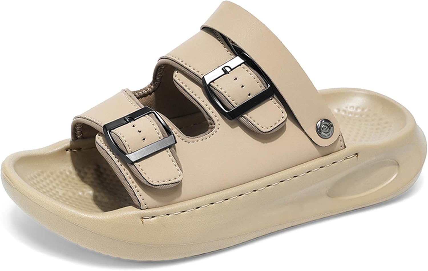 

Мужские спортивные сандалии модные летние с открытым носком, шлепанцы с антискользящей подошвой, быстро сохнут, для походов на природу и пляжа, мягкие и удобные сабо Generic, хаки