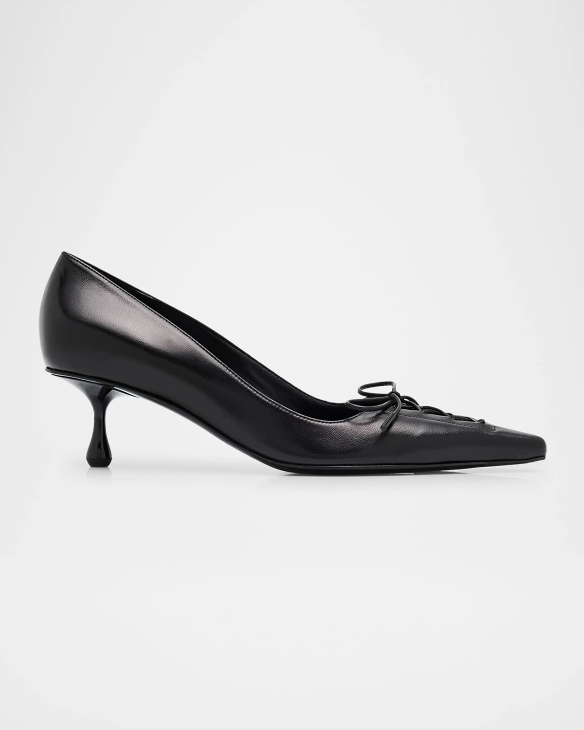 Туфли-лодочки Scarlett с кожаным корсетом в стиле котенка Jimmy Choo, черный