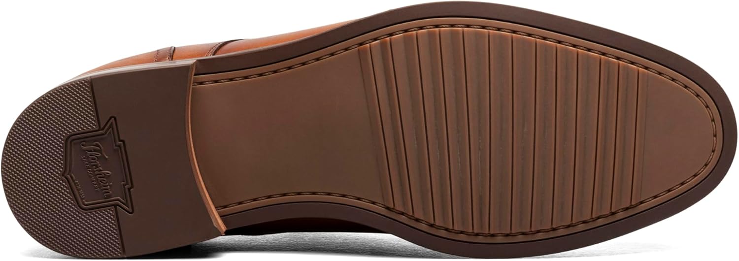Мужские оксфорды Florsheim Rubano с двойной монковой пряжкой и закрытым носком, Cognac — фото 4