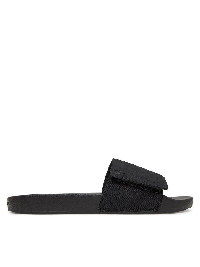 

Сабо Adj Pool Slide Canvas Logo HM0HM01749 Calvin Klein, черный