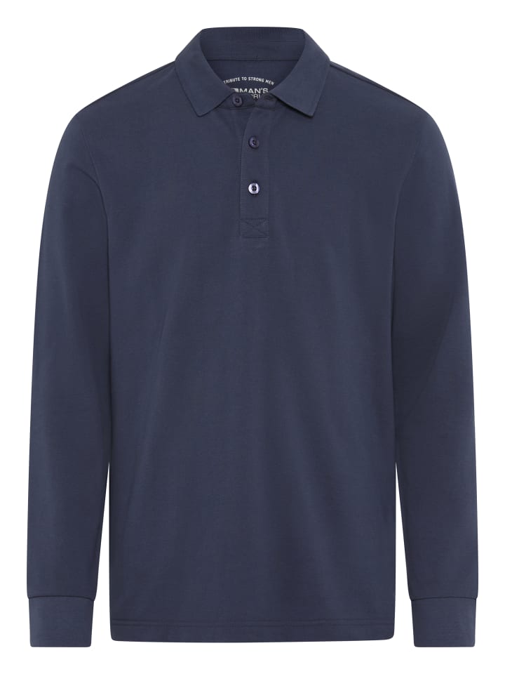 

Man's World Рубашка-поло темно-синего цвета, Синий, Man's World Рубашка-поло темно-синего цвета