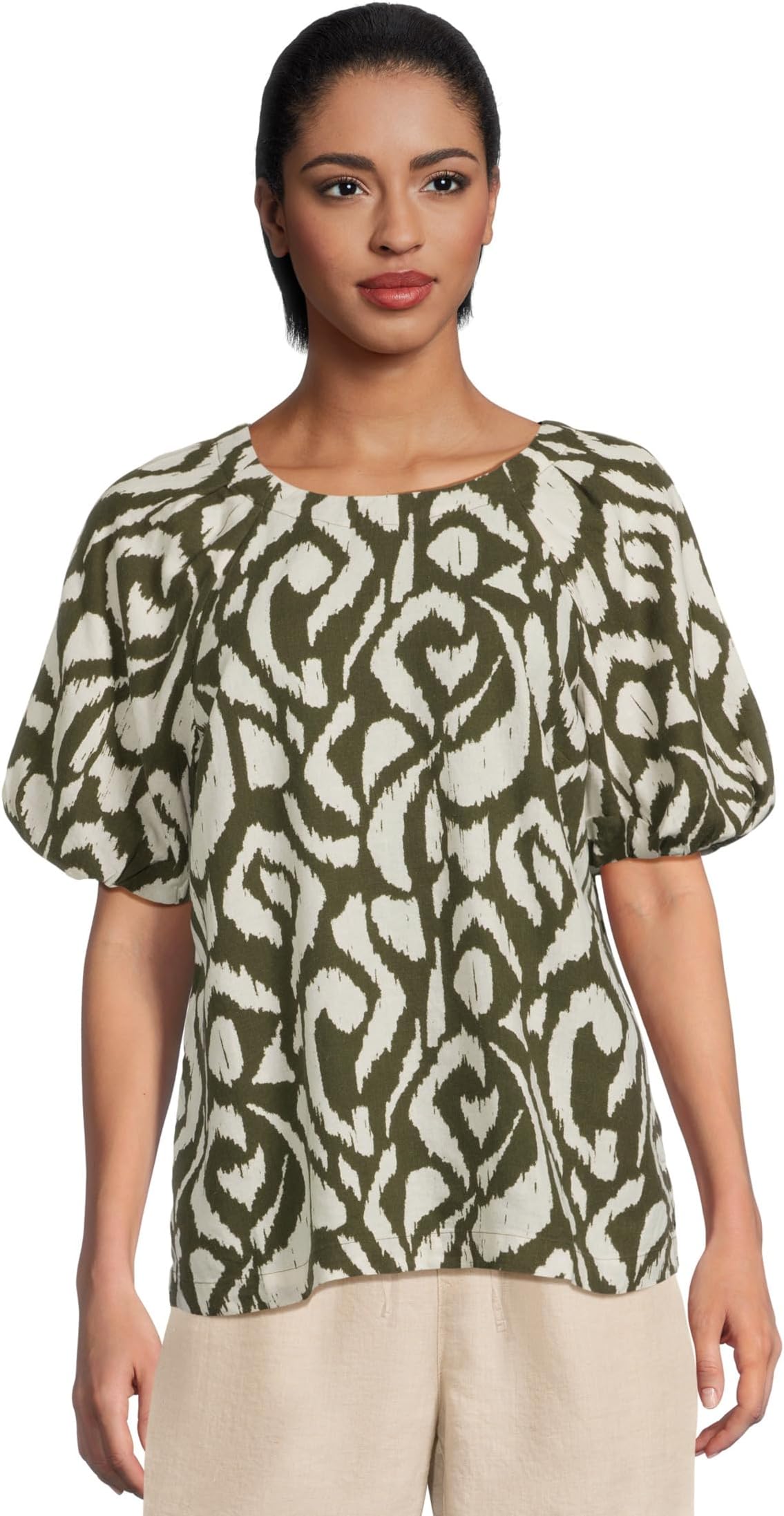 

Блуза Tommy Bahama Inlet Ikat Short Sleeve Blouse, цвет Palm Verde