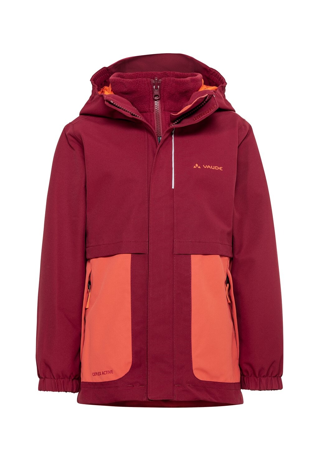 

Куртка для отдыха на природе CAMPFIRE 3IN1 Vaude, цвет salsa orange