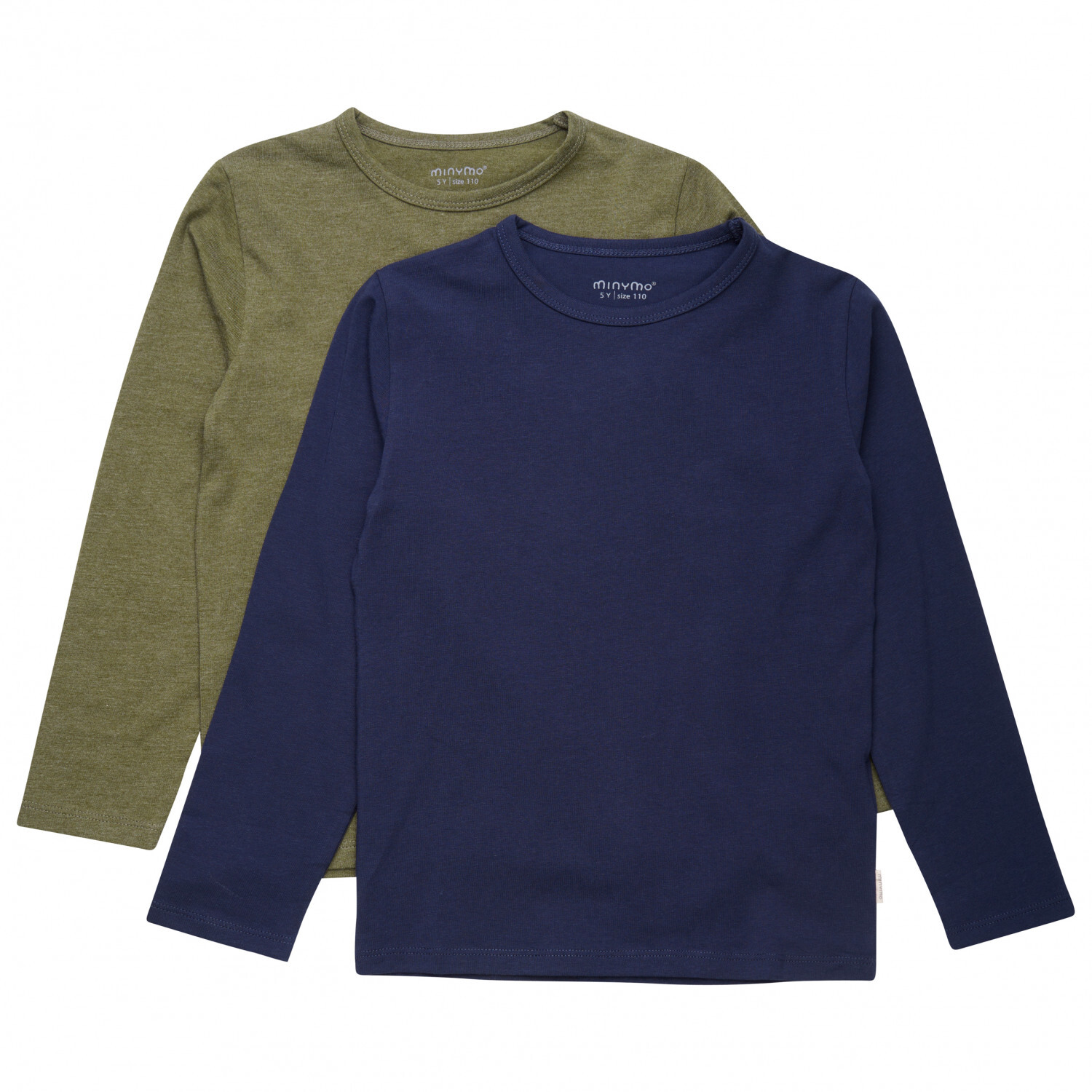 

Лонгслив Minymo Kid's Basic 34 T shirt L/S (2 pack), цвет Dark Olive