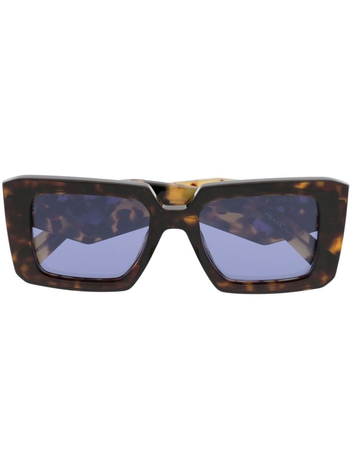 

Солнцезащитные очки в квадратной оправе Prada Eyewear, коричневый