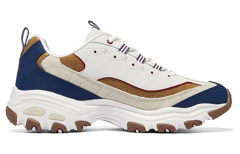Skechers D'Lites Varsity Spirit кроссовки 'Белый Синий' — Бежевый Синий, цвет Beige Blue — фото 2