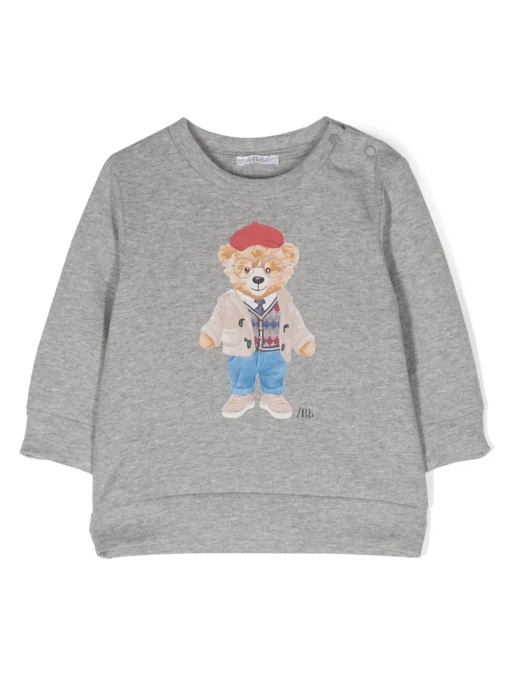 Толстовка с принтом Teddy Bear Le Bebé Enfant, серый
