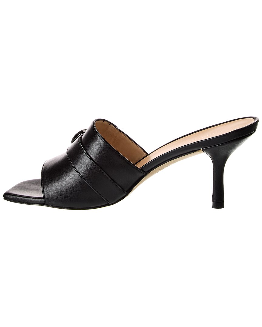 Stuart Weitzman Maverick Слайд 75 Кожаные сандалии, черный — фото 2