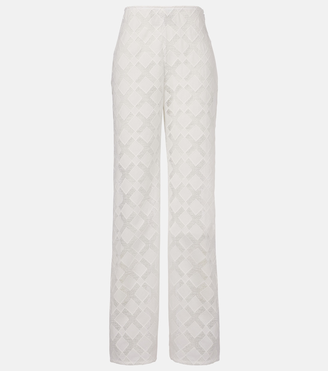 

Широкие брюки с вышивкой Kaia Tove, белый