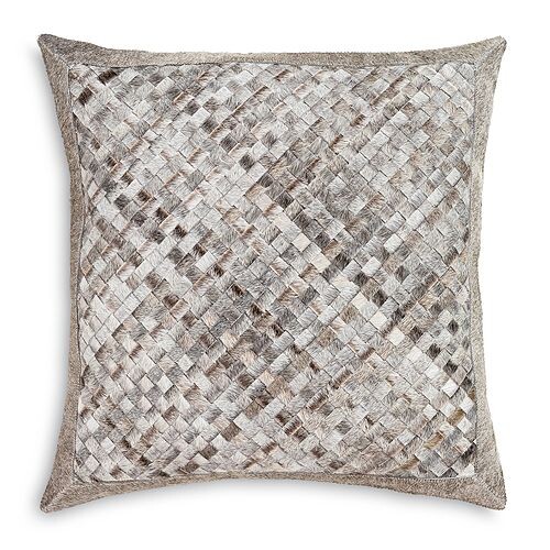 

Декоративная подушка Cesta из коровьего волоса из кожи, 20 x 20 дюймов Surya, цвет Gray