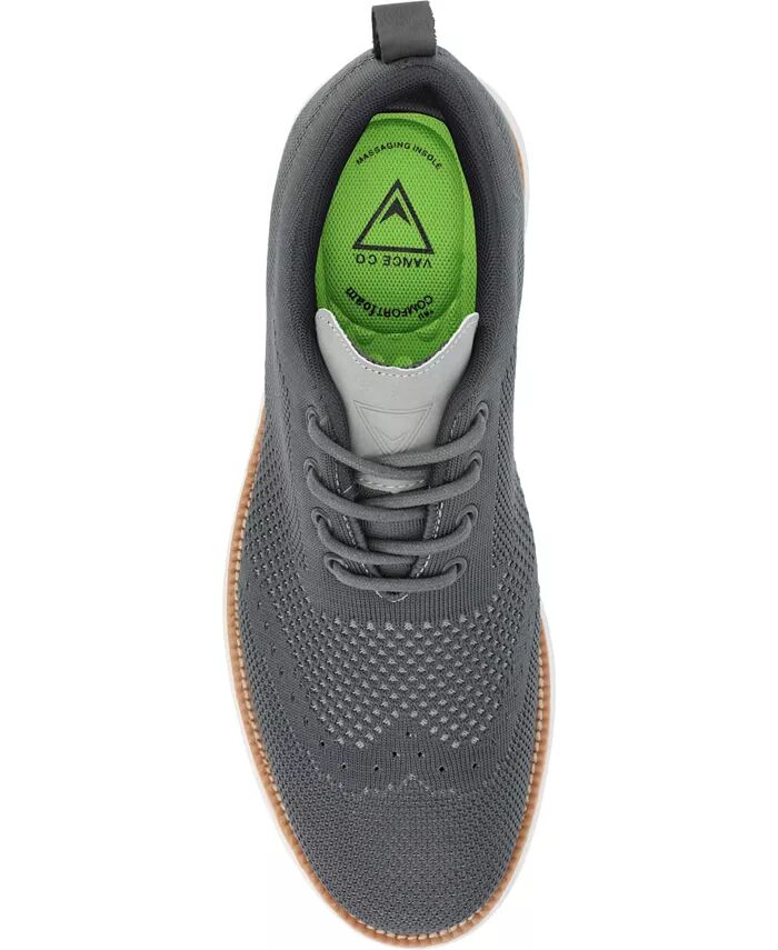 Мужские туфли Ezra Tru Comfort Foam Knit Wingtip Vance Co., серый — фото 4