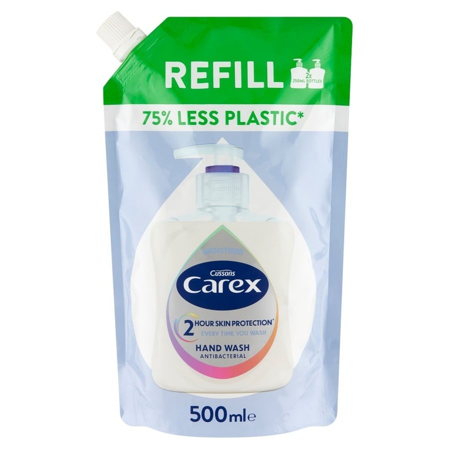 

Carex, увлажняющее антибактериальное жидкое мыло - сменный блок, 500 мл