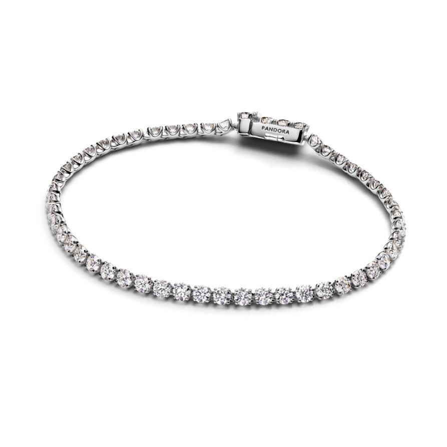 

Браслет Pandora Era Lab-grown Diamond Tennis Bracelet 14k White Gold, белое золото