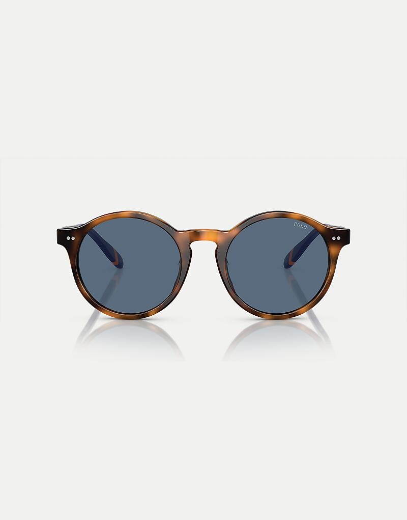 

Ralph Lauren - Ph4204u Phantos - Солнцезащитные очки Havana блестящего красного цвета с синими линзами