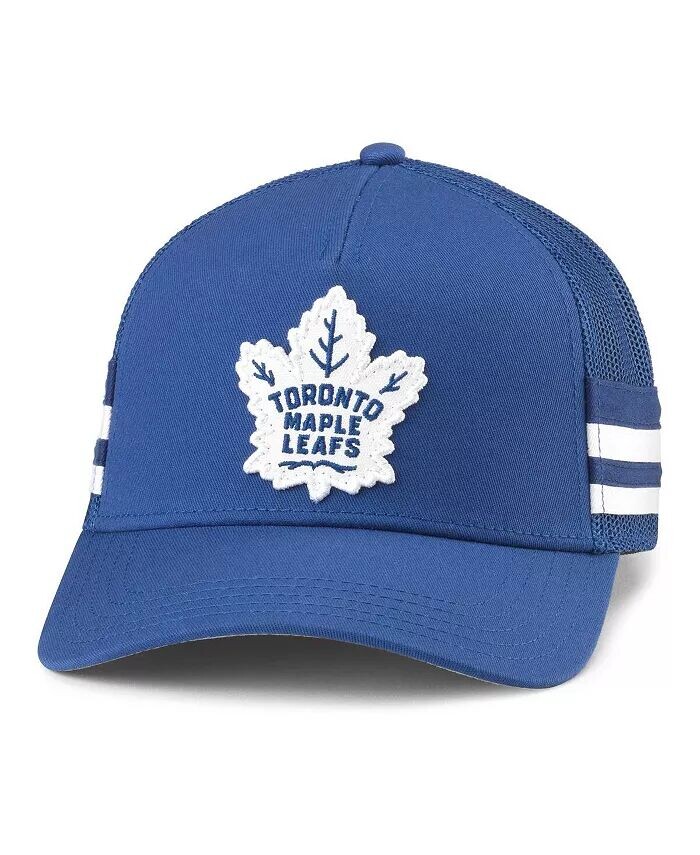 

Мужская синяя регулируемая кепка Toronto Maple Leafs Hot Foot Stripes Trucker American Needle, синий