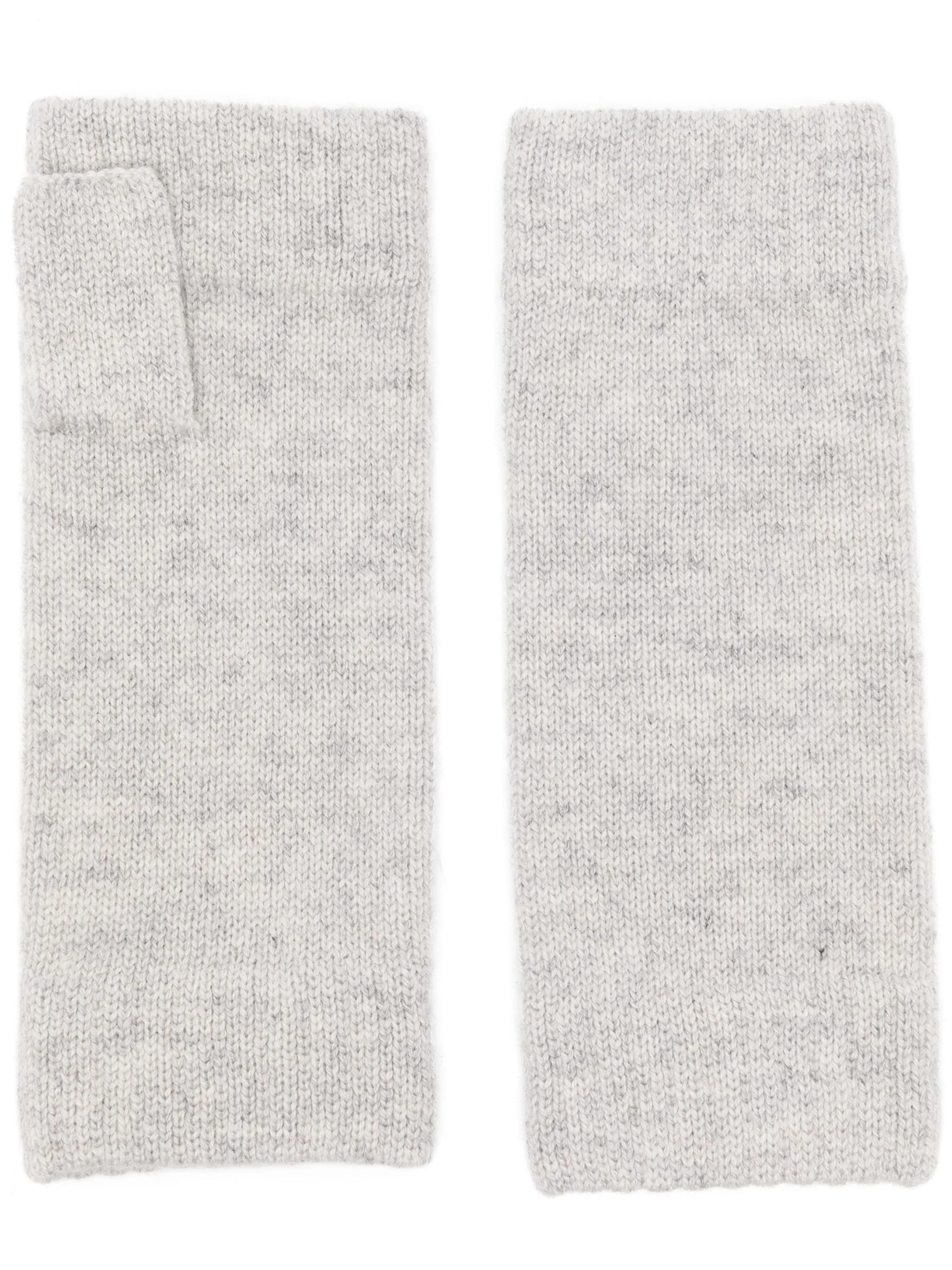 

Кашемировые перчатки-митенки N.Peal, серый