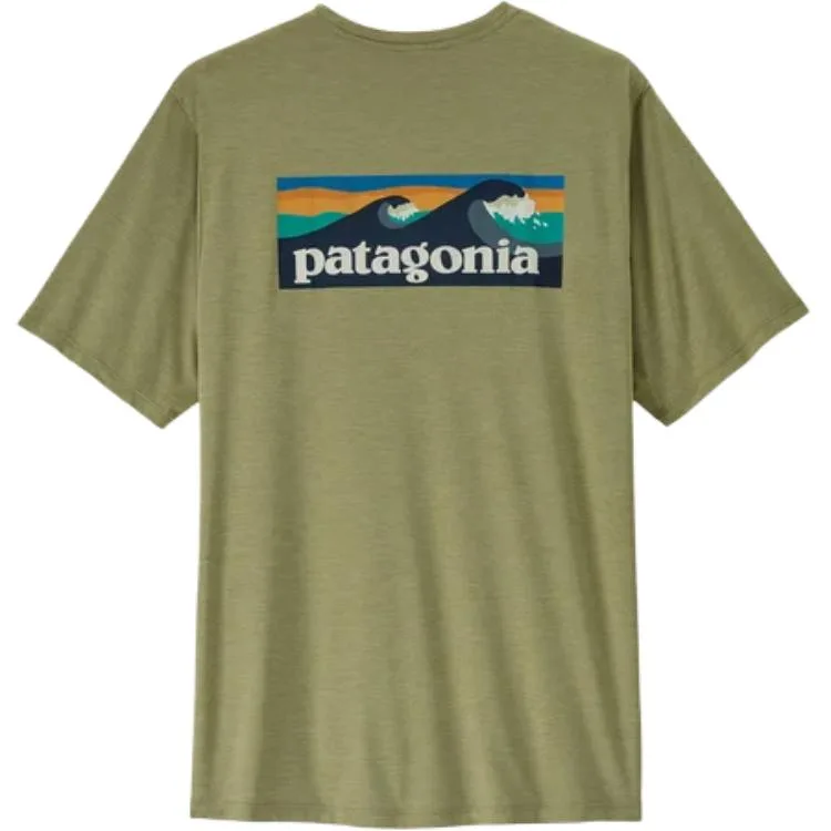 Футболка с принтом Patagonia, Light Eucalyptus Green/GGNX