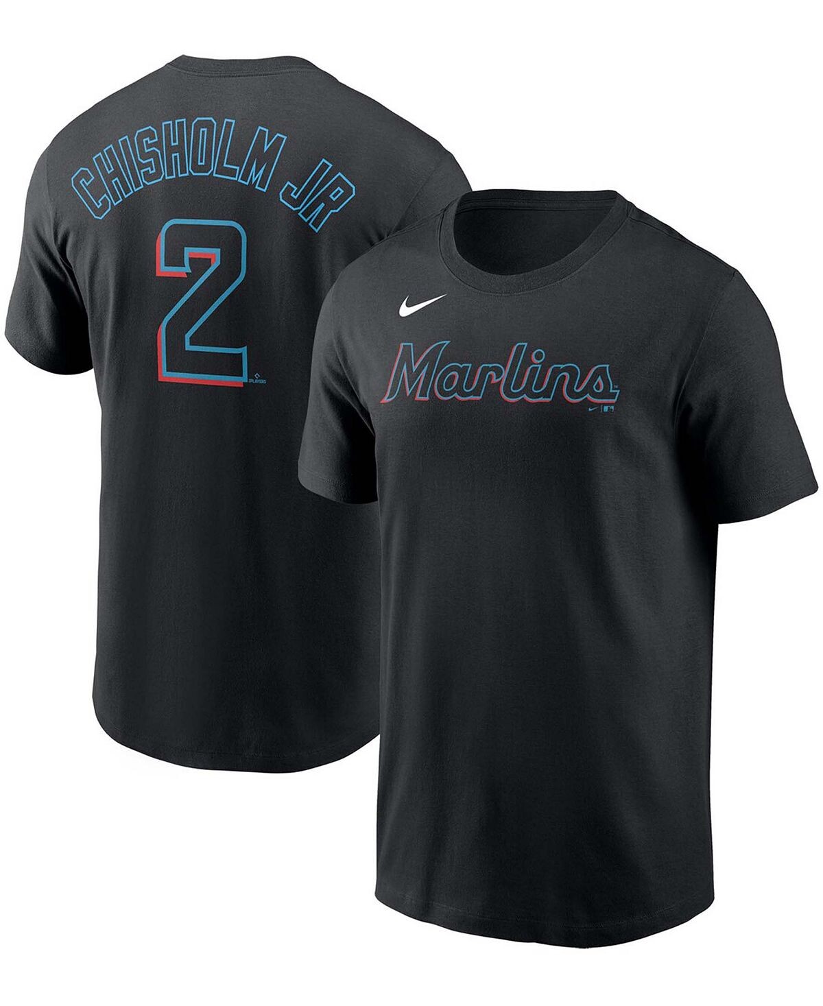 

Мужская черная футболка Jazz Chisholm Jr Miami Marlins с именем игрока и номером Nike, Черный, Мужская черная футболка Jazz Chisholm Jr Miami Marlins с именем игрока и номером Nike