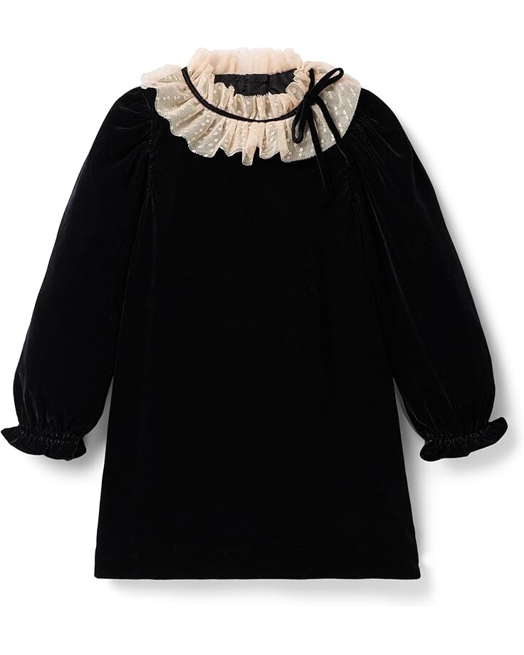 

Платье Janie and Jack Black Velvet Dress, черный