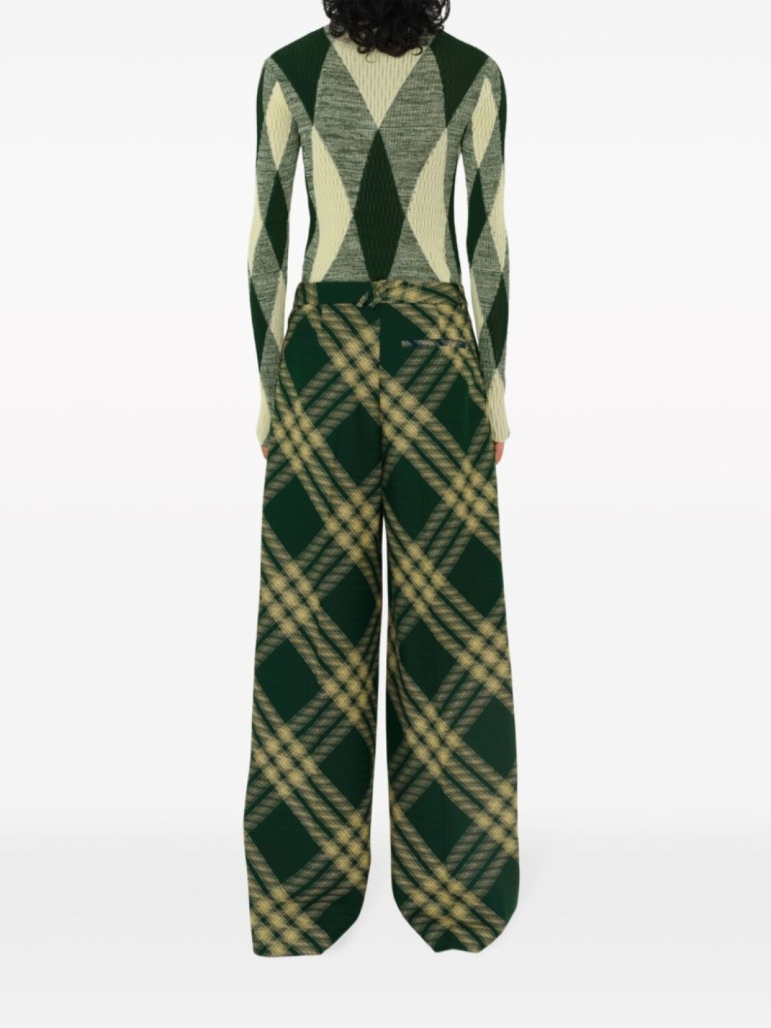 Джемпер Burberry, женский, нейтральный, с узором аргайл — фото 4