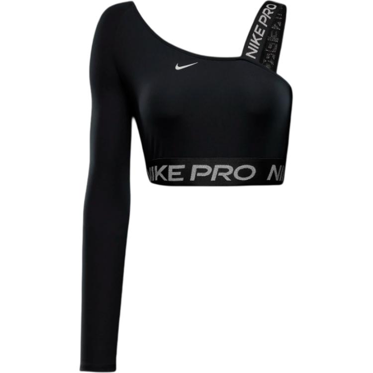 Nike ProDri Fit Shine Кроп-топ Женский Черный — фото 2