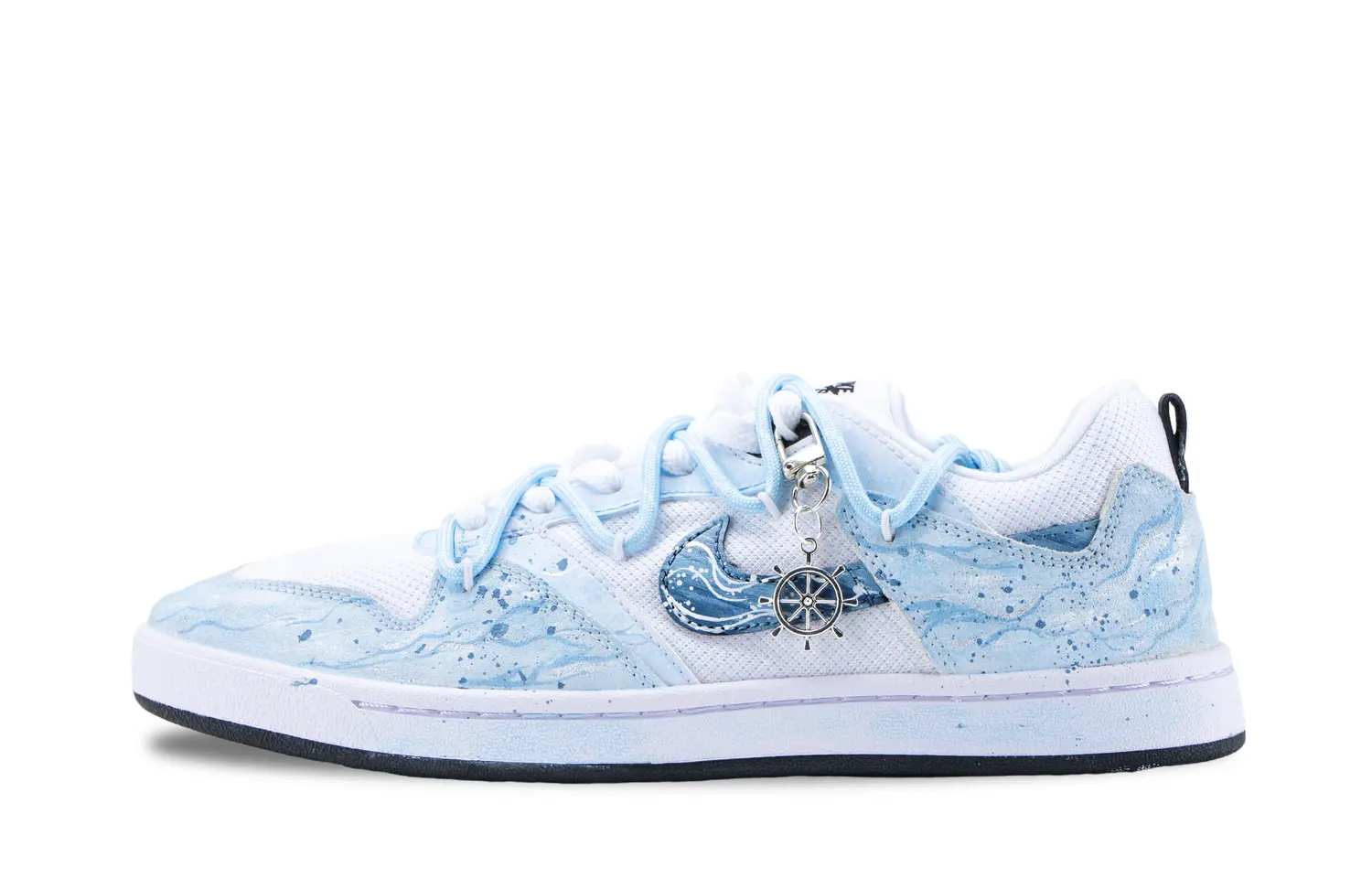 Nike Alleyoop Ocean Child устойчивые к истиранию низкие кроссовки для скейтбординга мужские Sky Blue — фото 2