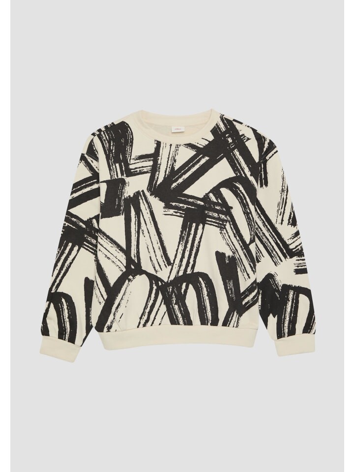 

Толстовка s.Oliver Sweatshirt langarm, кремовый