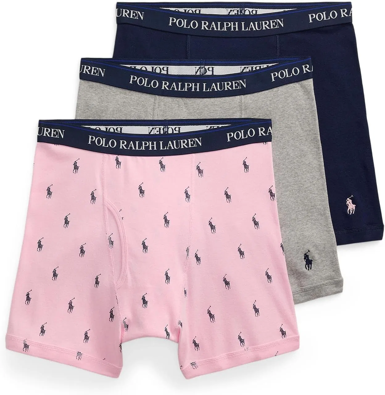 Боксеры 3-pack, POLO RALPH LAUREN, мультиколор