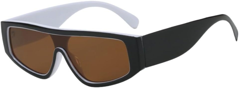 

Модные солнцезащитные очки «кошачий глаз» с цветовыми блоками, ретро-стиль, женские солнцезащитные очки для активного отдыха и путешествий, мужские солнцезащитные очки UJNHGQ, Black White Tea