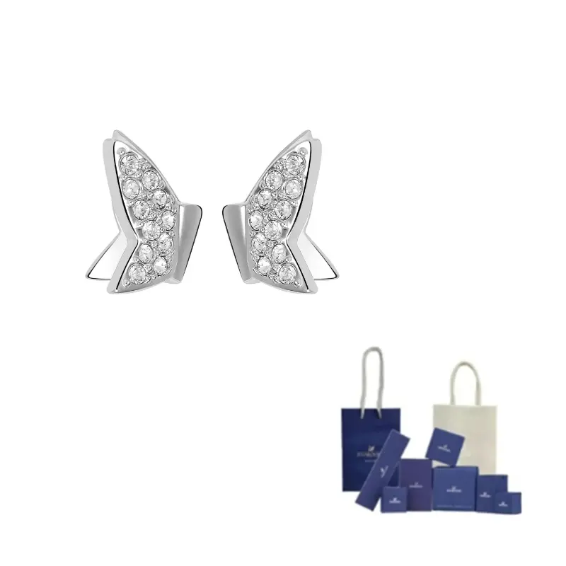 

Серебряные гвоздики с легированным покрытием Swarovski, серебряный