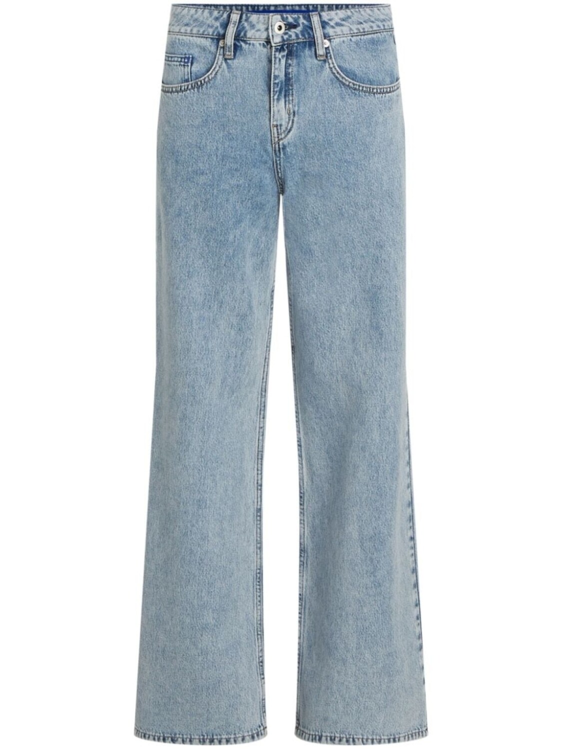 

Karl Lagerfeld Jeans mid-rise wide-leg jeans, синий