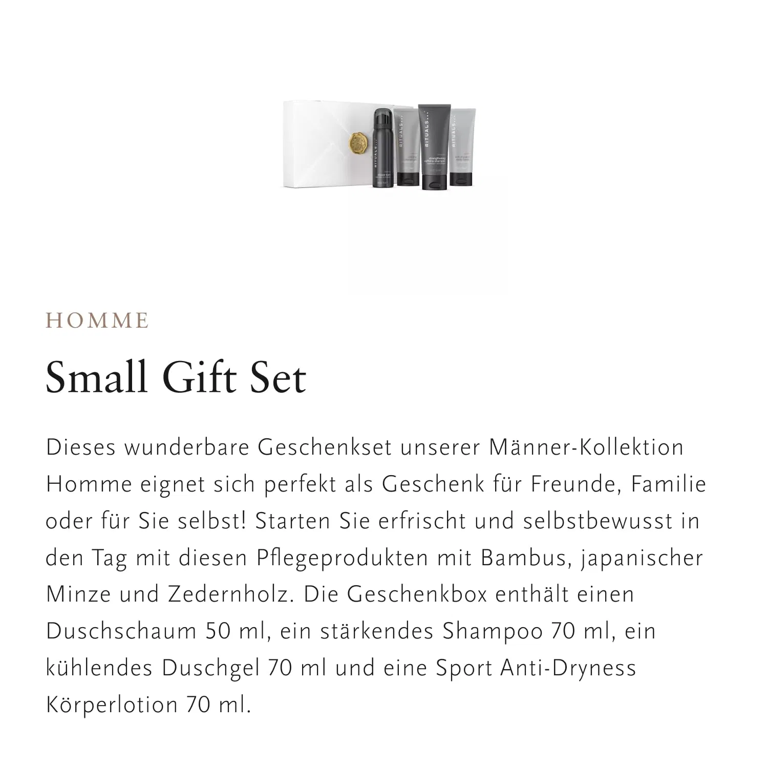 Малый подарочный набор для мужчин Homme Collection от RITUALS Rituals — фото 3