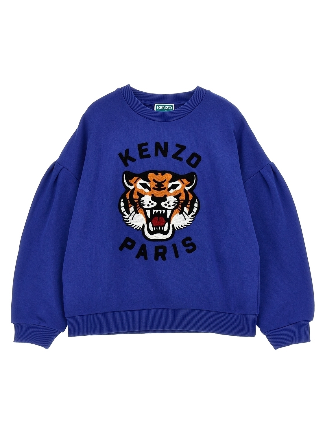 

Свитшот с вышивкой логотипа Kenzo Kids, синий