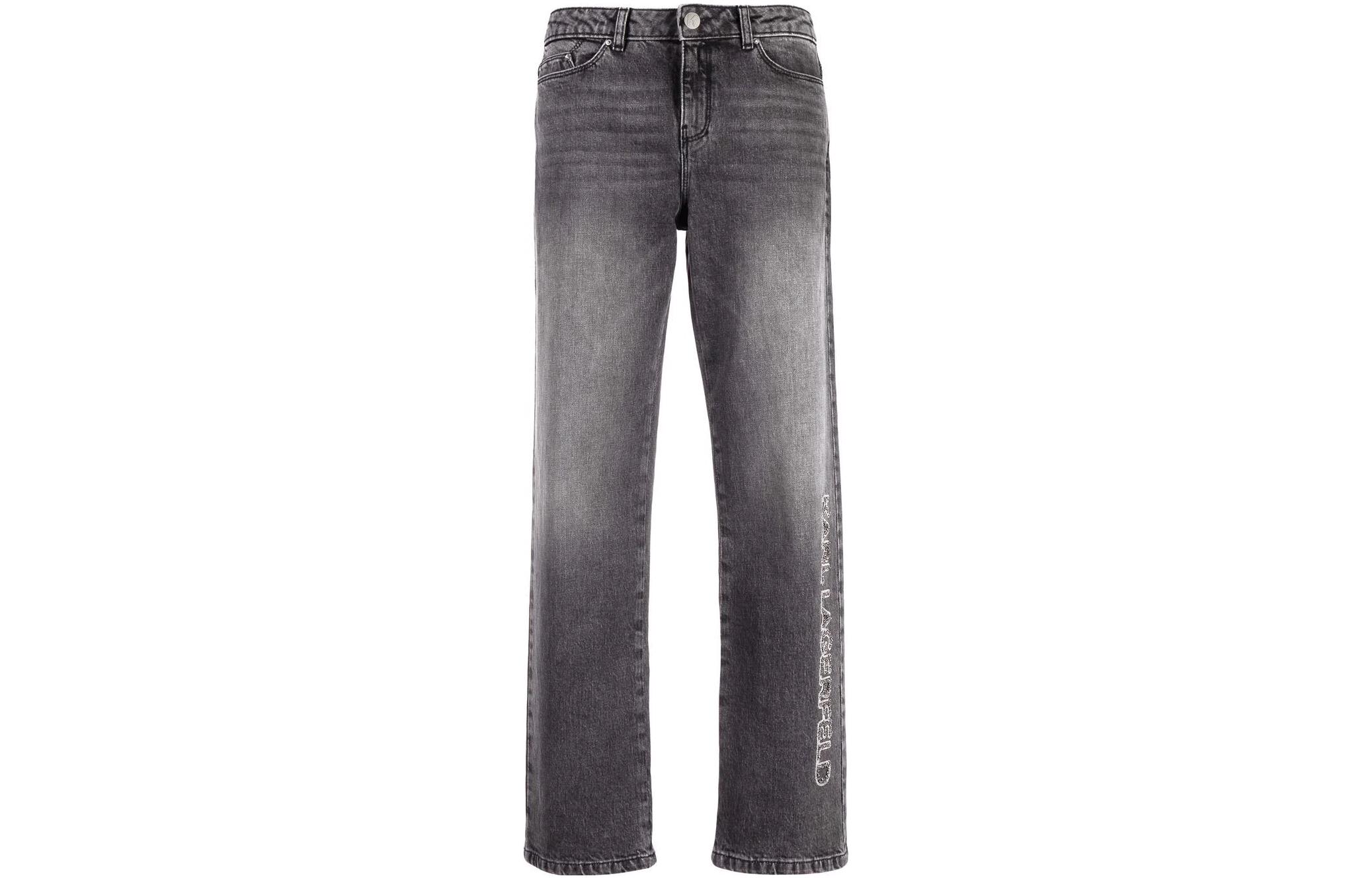

Джинсы Karl Lagerfeld прямого кроя с логотипом KARL LAGERFELD / Karl Lagerfeld Jeans, серый