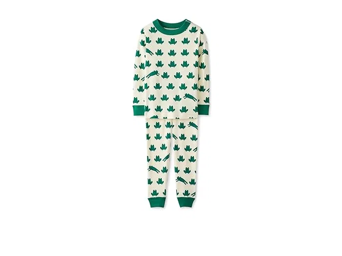 Пижама Long John из органического хлопка Hanna Andersson, Ribbit Ribbit