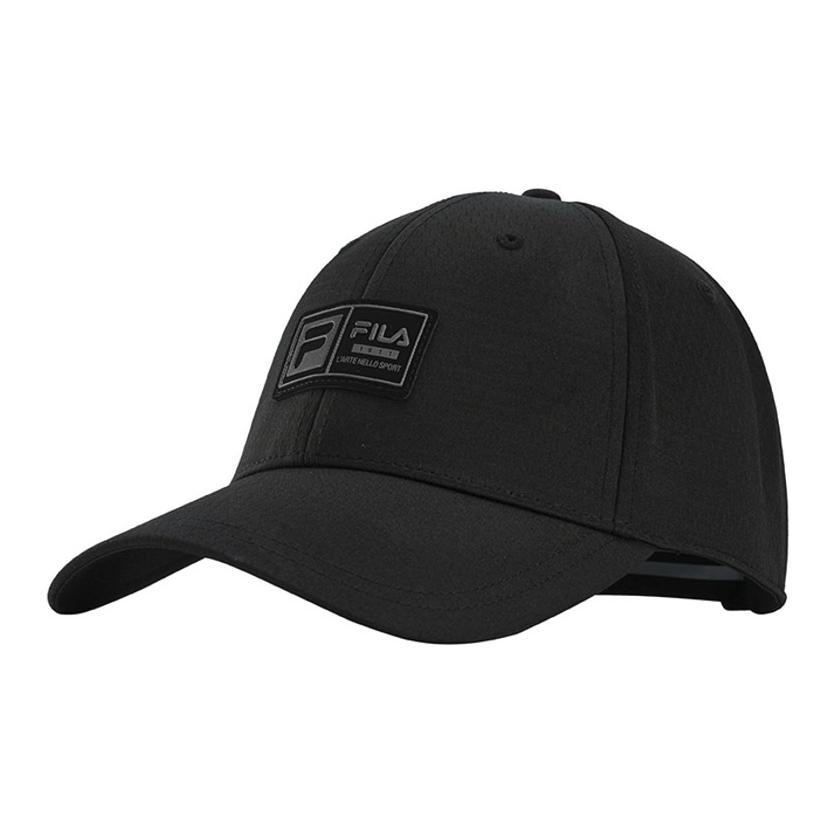 

FILA Бейсболка из полиэстера и эластана унисекс черная, Black