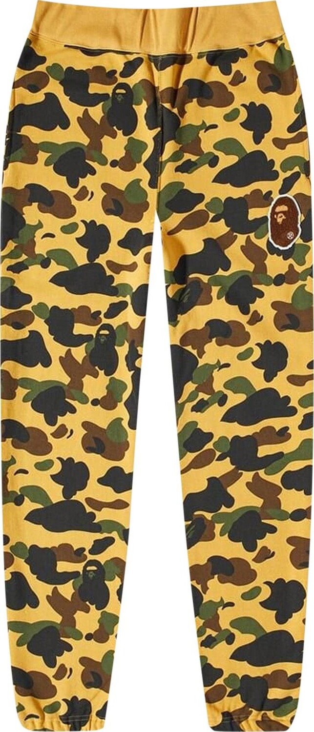 

Спортивные брюки BAPE 1St Camo Ape Head Patched 'Yellow', желтый