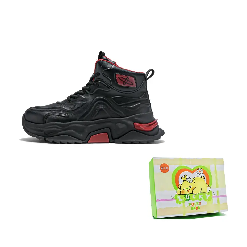 

Budding Bear Высокие массивные кроссовки мужские бокс - черный красный, цвет Black Red